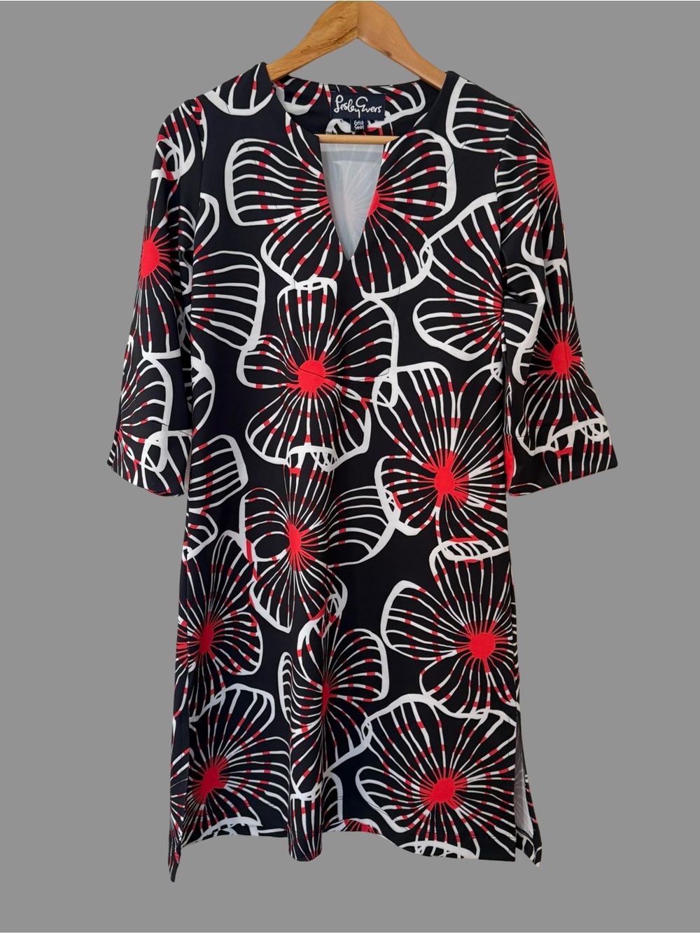 Lesley Evers Maeve Geometric Print Tunic Dress XS ($150)